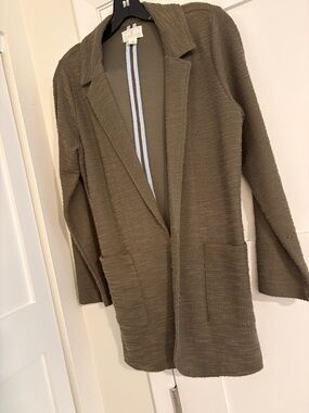 Caslon Olive Knit Cardigan